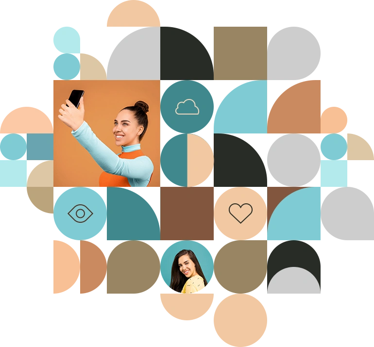 e-Shoppeo geometric collage